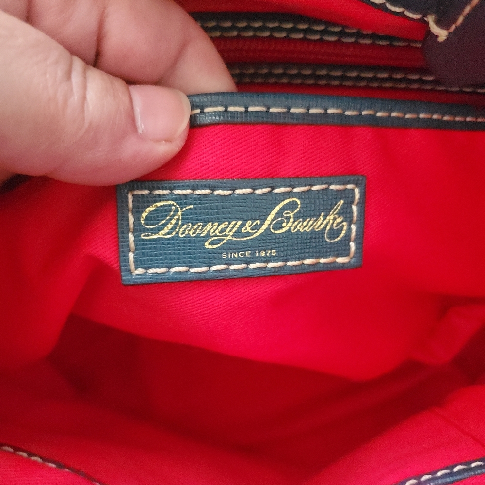 Dooney & Bourke Teal Flyn Leather Tote Shoulder Bag - Picture 10 of 16